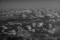 The Swiss Alps taken from an airplane last week 