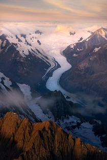 The Tasman glacier New Zealand OC x