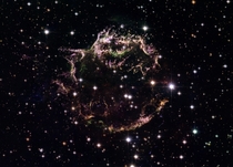 The tattered remains of the supernova explosion Cassiopeia A 