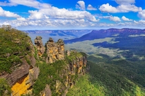 The Three Sisters Blue Mountains Australia  by Heshan de Mel