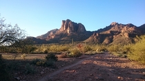 The Three Sisters Superstition Mountains AZ 