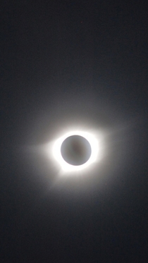 The total solar eclipse taken in Princeton KY August   Not great quality but I like it a great deal