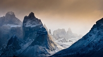 The towering peaks of Torres del Paine NP in Chilean Patagonia  photo by Gene Wahrlich