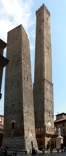 The Two Towers of Bologna Italy 