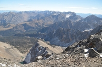 The unique and beautiful Lost River Mountains as seen from Mount Borah the ranges tallest peak and the high point of Idaho x 