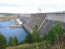 The Ust-Ilimsk Hydroelectric Power Station on the Angara River Russia 