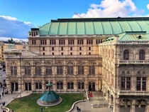 The Vienna State Opera House from My Hotel Balcony