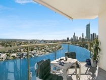 The view from a Gold Coast apartment Queensland Australia 