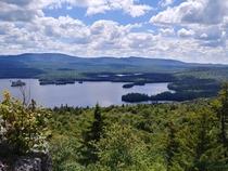 The view from Castle Rock Blue Mountain Lake NY 
