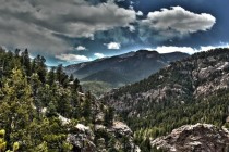 The view from Inspiration Point at Seven Falls in Colorado Springs 