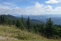 The view from Mt Mitchell NC the highest point in the eastern US 