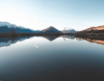 The view from the boardwalk at the Lagoon Glenorchy New Zealand -photo stitch  insta connorhenderson_photography