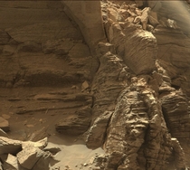 The walls of the Murray Buttes on Mount Sharp Mars 