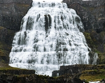 The waterfall of Dynjandi in Icelands Westfjords Its really big 