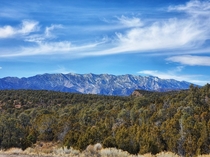 The White Pine Range in White Pine County Nevada 