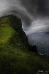 The wind the drama - Kalsoy Island Faroe Islands 