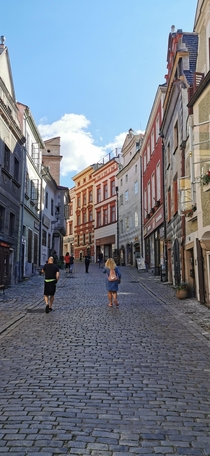 The winding streets of esky Krumlov