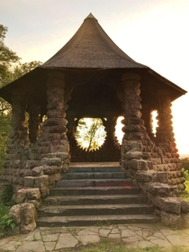The Witchs Hat sits atop a hill near where a hotel once stood in PA