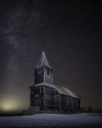Theres this abandoned church I like to photograph at night garycphoto
