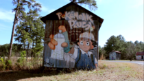 This abandoned barn had a Pokemon mural which is also a poke stop 