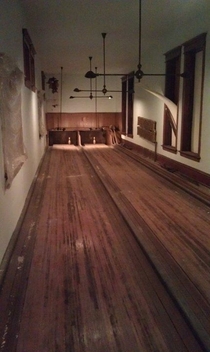This bowling alley hasnt been touched since it closed over a century ago 