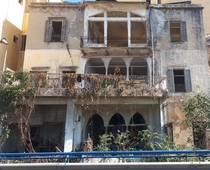 This building facing the Beirut Port had been abandoned even before the Beirut Blast took place It still stands in its old form