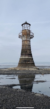 This  cast iron lighthouse in Wales UK