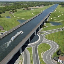 This insane bridge made for ships in Belgium