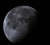 This is a  megapixel photo of the Moon I took from last night