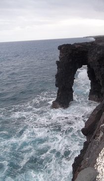 This is the Hlei Sea Arch in Hawaii the big island Taken in July  