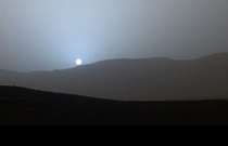This is what the sunset looks like on mars