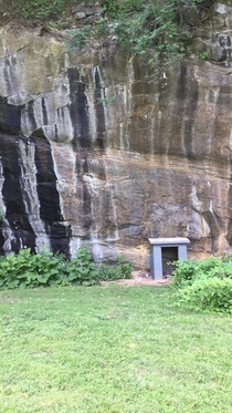 This little shed on the side of a cliff has been there for years OC 
