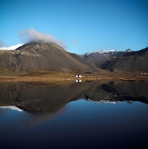 This perfect reflection near Snfellsnes Iceland 