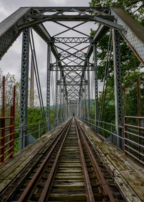 This train bridge has sat unused for  years 
