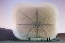 Thomas Heatherwicks pavilion at the Shanghai Expo is made from  acrylic rods 