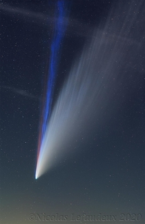 Three Tails of Comet NEOWISE   Image Credit amp Copyright Nicolas Lefaudeux