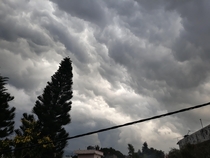 Thunder clouds at Haldwani Uttarakhand 