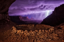 Thunderstorm at False Kiva Utah 