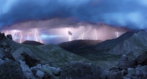Thunderstorm from Mt Evans Colorado 
