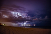 Thunderstorm over Pensacola Beach last week 