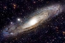 Tilt shifted Andromeda Galaxy