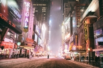 Times Square at Night  Photographed by Vivienne Gucwa