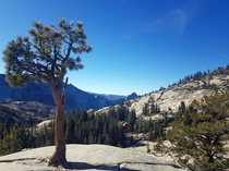 Tioga Pass looking down Yosemite Valley 