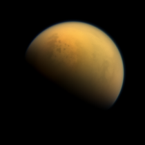 Titan as seen by the probe Cassini in October th  