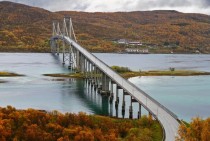 Tjeldsund Bridge in Norway 