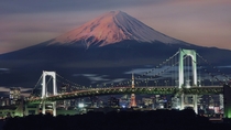 Tokyo Japan Fuji San on background
