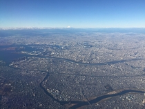 Tokyo with Mt Fuji on the horizon 
