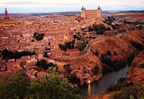 Toledo Spain - The Alczar of Toledo in background