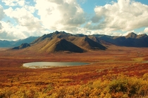 Tombstone National Park Yukon Canada - The tundra in the fall is like a watercolour painting 
