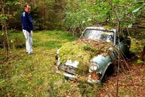 Took my dad to see if his first car was still where he left it when its engine seized --  years ago It was 